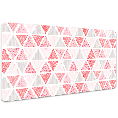 Desk pad pink triangles