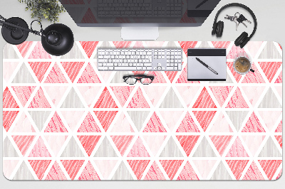 Desk pad pink triangles