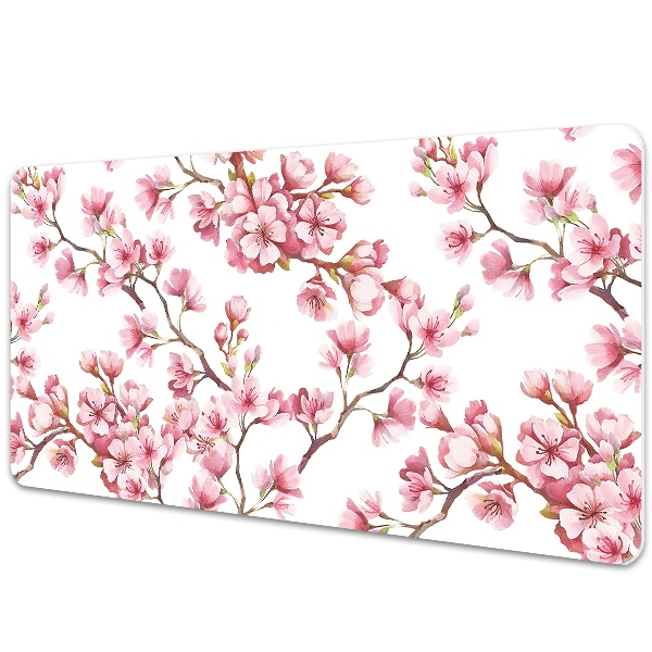 Large desk mat for children Cherry Blossom