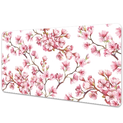 Large desk mat for children Cherry Blossom