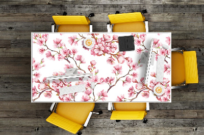 Large desk mat for children Cherry Blossom