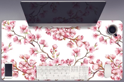 Large desk mat for children Cherry Blossom