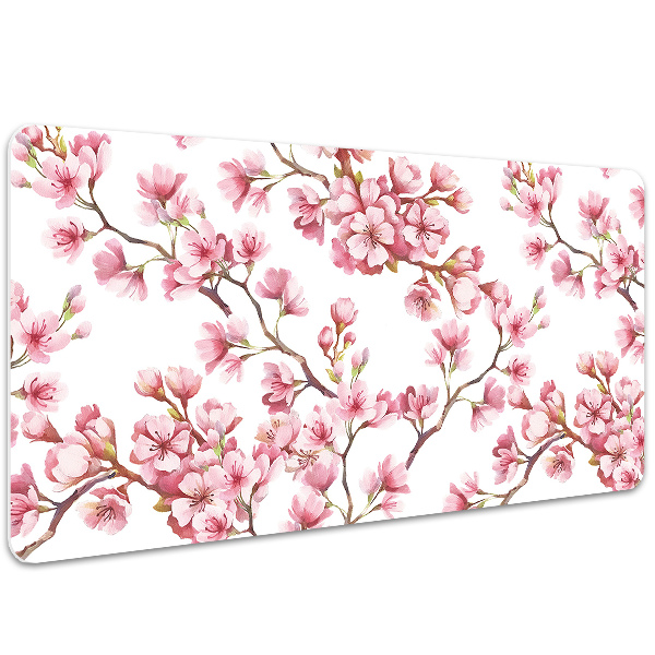 Large desk mat for children Cherry Blossom