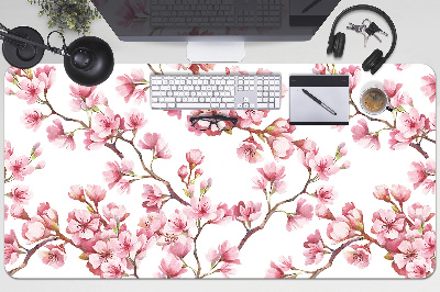 Large desk mat for children Cherry Blossom