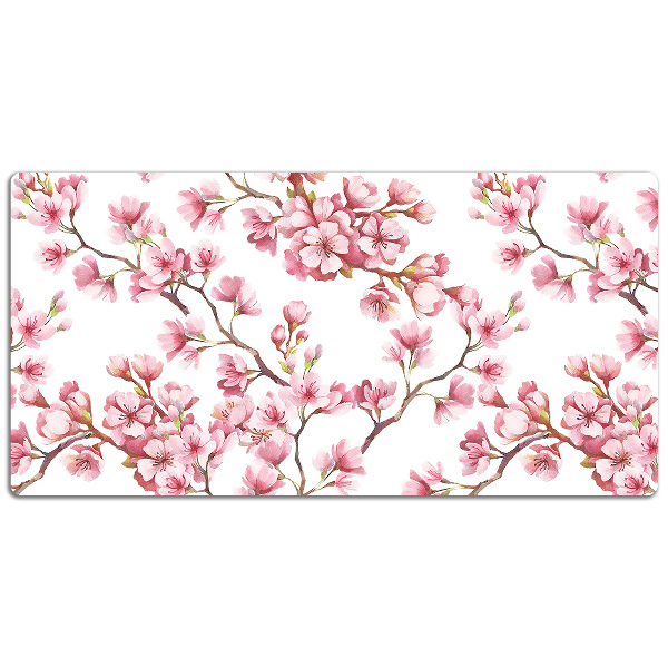 Large desk mat for children Cherry Blossom