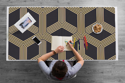 Full desk pad geometric pattern