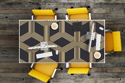 Full desk pad geometric pattern