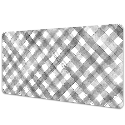 Large desk mat for children gray grille