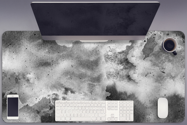 Large desk mat table protector Dark clouds