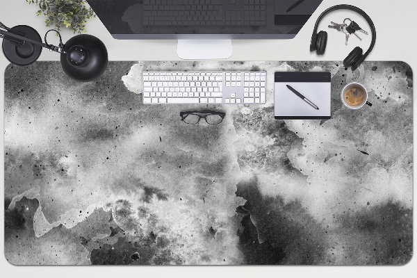 Large desk mat table protector Dark clouds