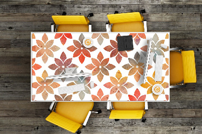 Full desk mat flowery pattern