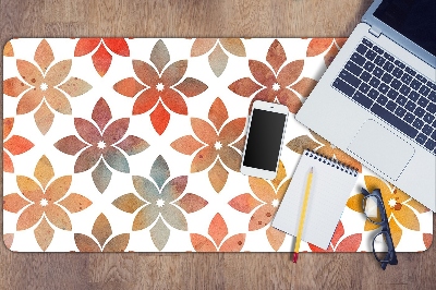 Full desk mat flowery pattern