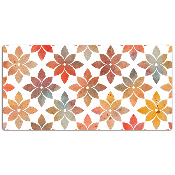 Full desk mat flowery pattern