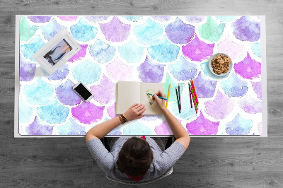 Desk pad colored drops