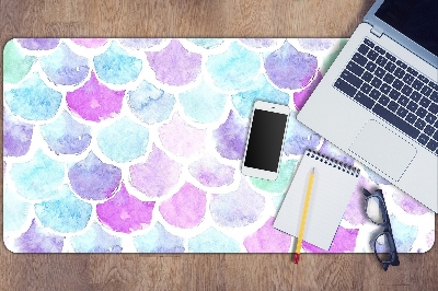 Desk pad colored drops