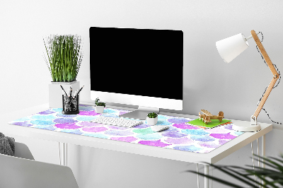 Desk pad colored drops