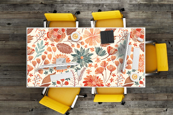 Desk mat artistic Flowers
