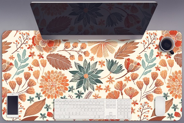 Desk mat artistic Flowers