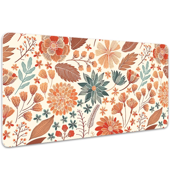 Desk mat artistic Flowers