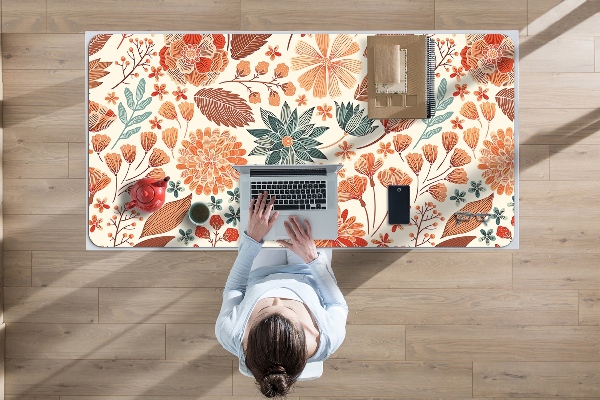 Desk mat artistic Flowers