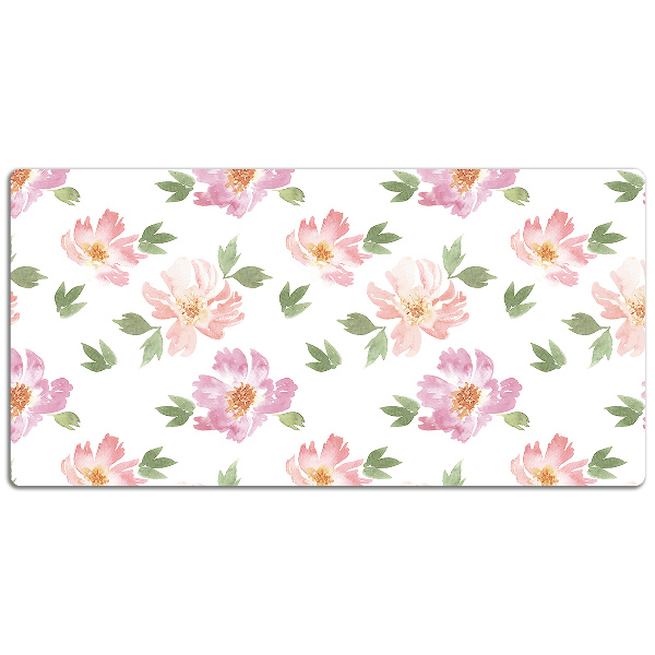 Desk pad watercolor Flowers