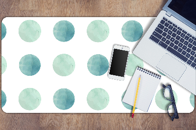 Desk pad watercolor dots