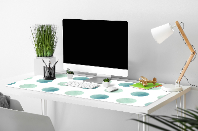 Desk pad watercolor dots