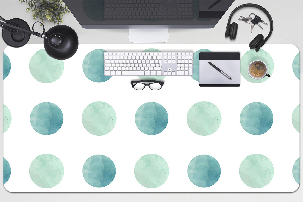 Desk pad watercolor dots