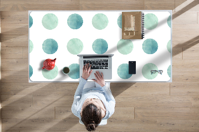 Desk pad watercolor dots