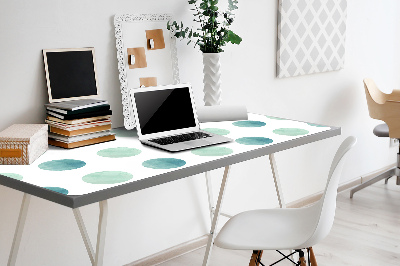 Desk pad watercolor dots