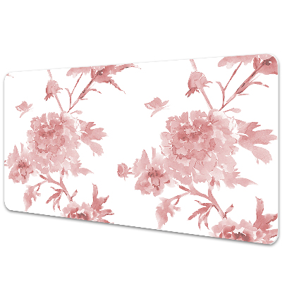 Full desk protector pastel flowers