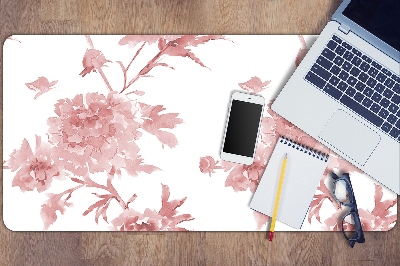 Full desk protector pastel flowers