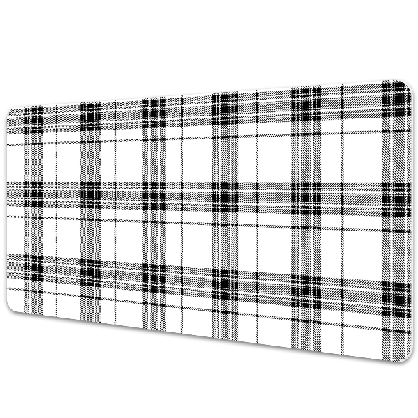 Large desk pad PVC protector Plaid pattern