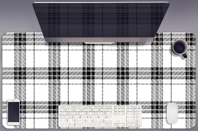 Large desk pad PVC protector Plaid pattern