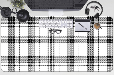 Large desk pad PVC protector Plaid pattern