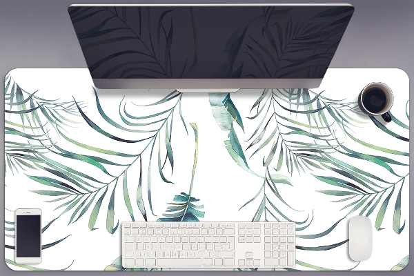 Full desk protector Leaves like feathers