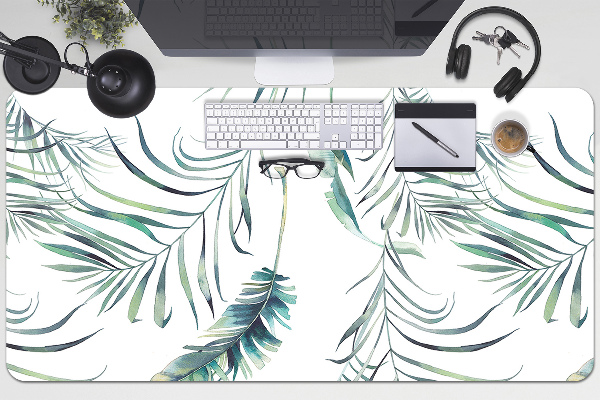 Full desk protector Leaves like feathers