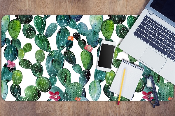 Desk mat Cactus with flowers