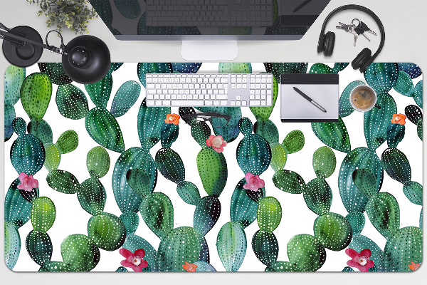 Desk mat Cactus with flowers