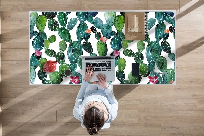 Desk mat Cactus with flowers