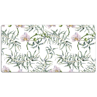 Desk pad pink orchids