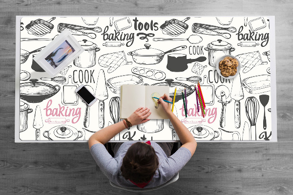 Desk pad kitchen motives
