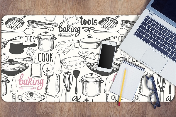 Desk pad kitchen motives