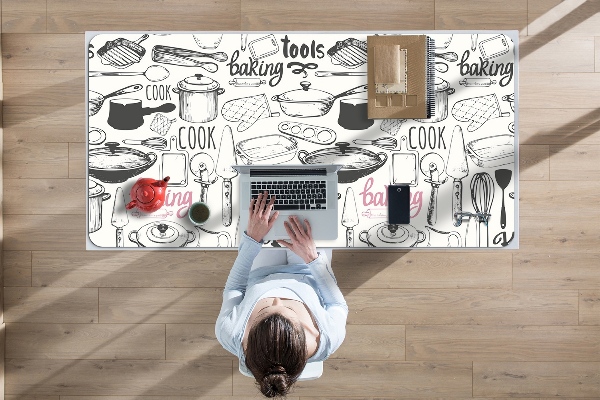 Desk pad kitchen motives