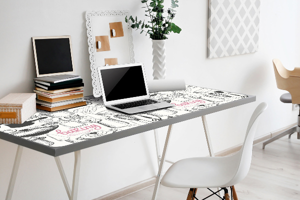 Desk pad kitchen motives