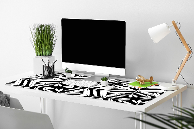 Full desk pad Black-and-white pattern