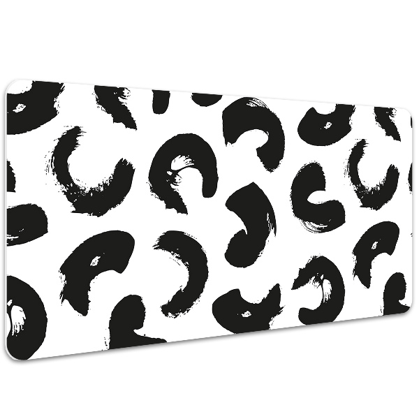 Desk mat brush strokes
