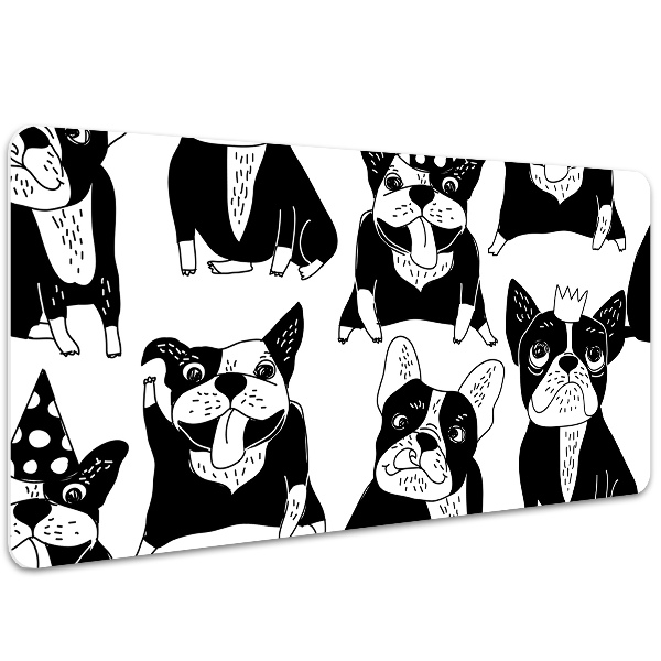 Large desk mat for children merry dogs