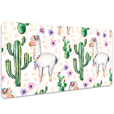 Large desk mat for children Lama