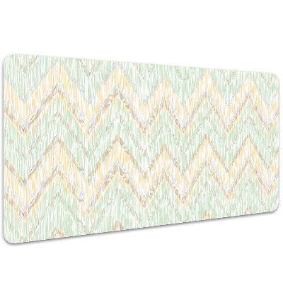 Large desk mat for children zigzags